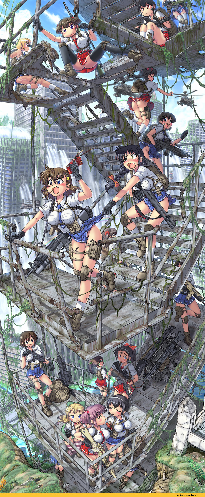 Anime Original, Anime Art, Anime Ero, Опасные Няшки, Anime Няши, в комментариях еще одна, Anime