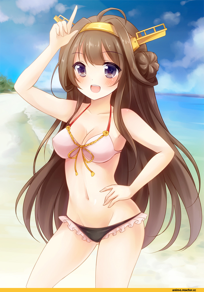 Anime Ero Swim, Anime Ero, Kongou (Kantai Collection), Kantai Collection, Anime Art, Anime