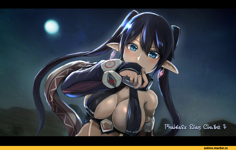 Phantasy Star Online 2, Hirno, Anime Ero, Animal Ears, в комментах ещё, Kitsune, Anime
