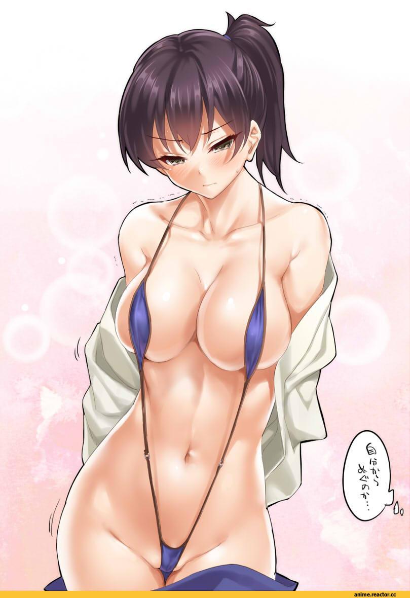 Kaga (Kantai Collection), Kantai Collection, Kure Masahiro, Anime Art, Anime Ero, Anime Ero Swim, Anime