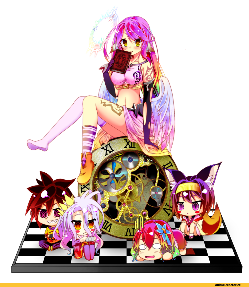Sora (NGNL), No Game No Life, Shiro (NGNL), Jibril, Hatsuse Izuna, Stephanie Dola, mimi0846, Anime
