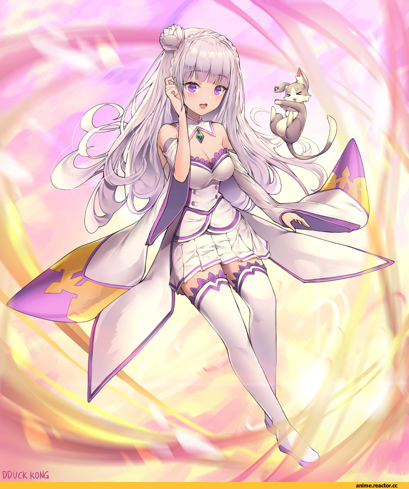 Re Zero Kara Hajimeru Isekai Seikatsu, Emilia (re zero), Pack (re zero), lee seok ho, Anime