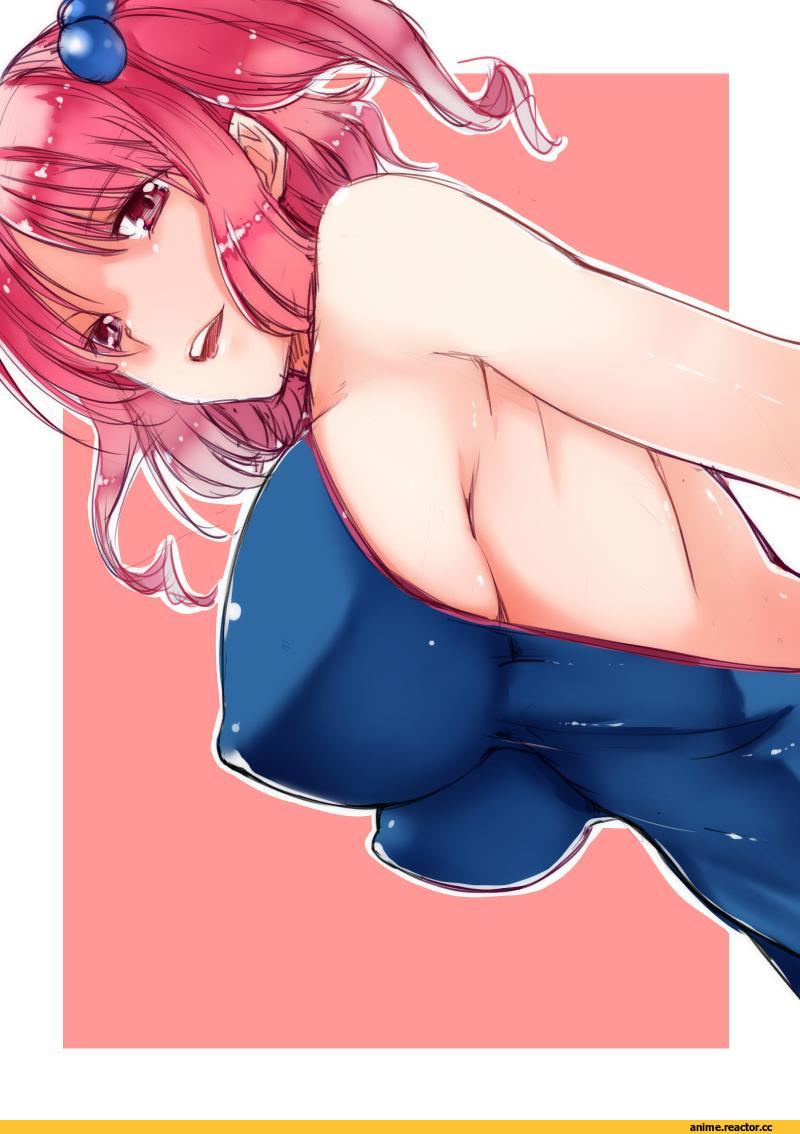 Onozuka Komachi, Touhou Project, kurokuro, Anime Ero Swim, Anime Ero, Anime