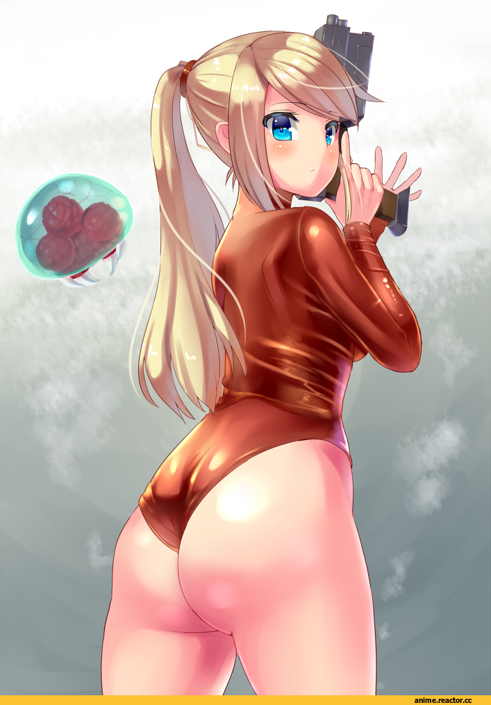 Anime Ero, oshiri, Metroid, Игры, Samus Aran, kazo, Anime