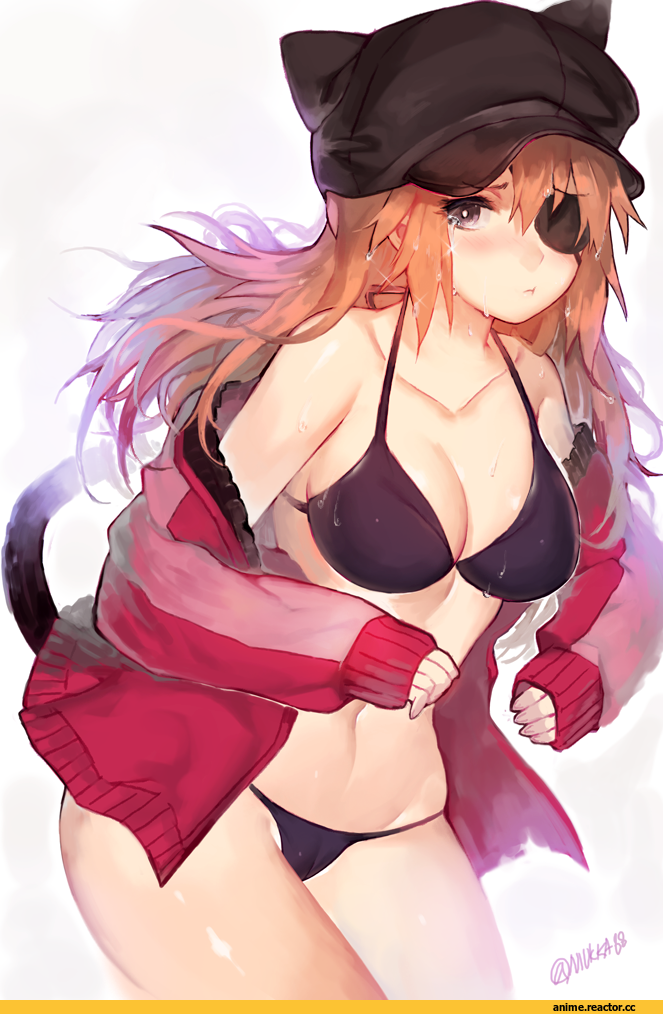 Asuka Langley, Evangelion, Anime Ero Swim, Anime Ero, nekomimi, Animal Ears, Mukka, Anime Adult Wet, Anime