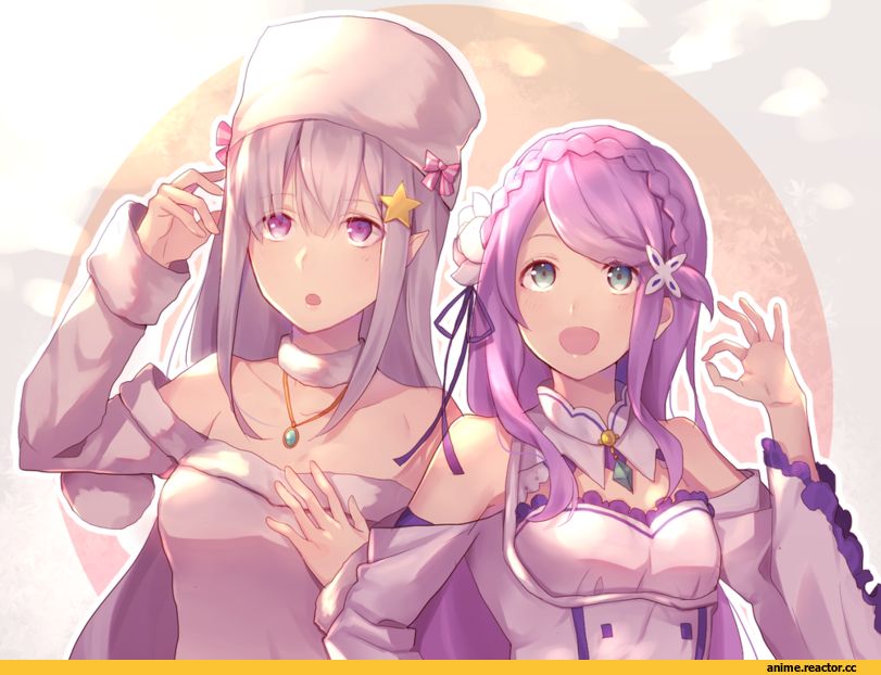 Anastasia Hoshin, Emilia (re zero), Re Zero Kara Hajimeru Isekai Seikatsu, takana (kurubushisan), Anime