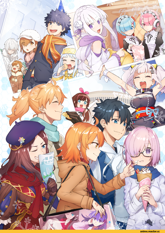 Accelerator, Emilia (re zero), Kamijou Touma, Last Order, Shielder (Fate/grand order), Misaka Mikoto, Ram (Re Zero), Rem (re zero), Rin Tohsaka, crossover, Anime, A.I. Channel, Re Zero Kara Hajimeru Isekai Seikatsu, ToAru, Fate/Stay Night, Fate/Grand Order, Fate (series), aikanm, Romani Archaman, shiro (dennou shoujo youtuber shiro), leonardo da vinci (fate/grand order), Kizuna AI, Male protagonist (Fate/grand order), Index, Matou Sakura, Female protagonist (Fate/grand order)