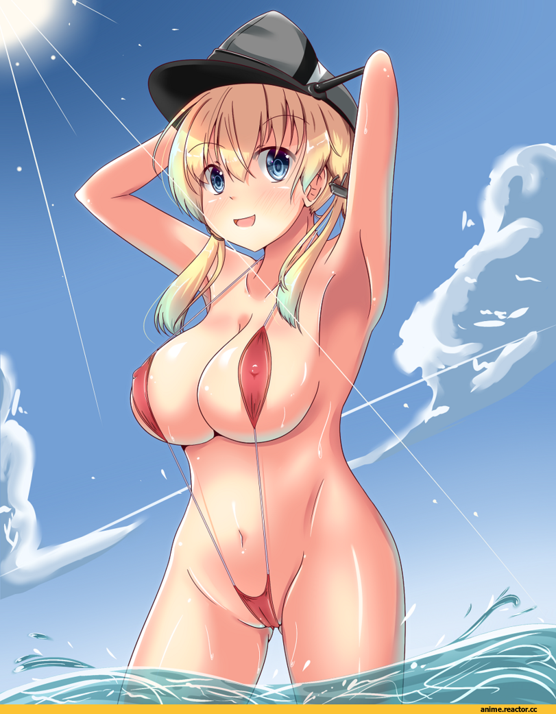 Prinz Eugen, Kantai Collection, Anime Ero Swim, Anime Ero, Anime