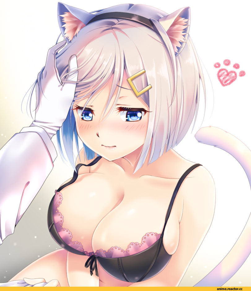 Kantai Collection, hamakaze, nekomimi, Animal Ears, Anime Ero, haguda tofu (hakudatofu), Anime