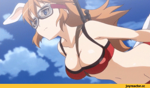 Strike Witches, Charlotte E. Yeager, Anime Adult gifs, Anime Ero, Anime Adult pantsu, Usagimimi, Animal Ears, Anime