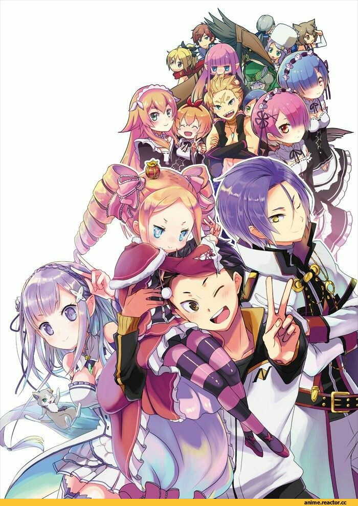 Rem (re zero), Ram (Re Zero), Subaru Natsuki, Beatrice (Re Zero), Pack (re zero), Emilia (re zero), Felt (re zero), Reinhard van Astrea, Felix Argyle, Anime Art, Anime, Re Zero Kara Hajimeru Isekai Seikatsu, Patrash (re zero), Otto (re zero), Frederica (re zero), Wilhelm van Astrea