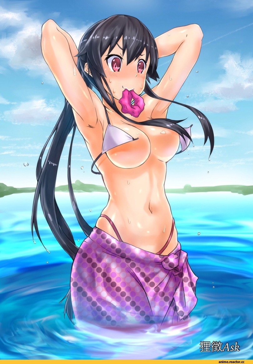 Anime Art, tanukicho ask, Kantai Collection, Yahagi, Anime Ero, Anime Ero Swim, Anime Adult Wet, Anime