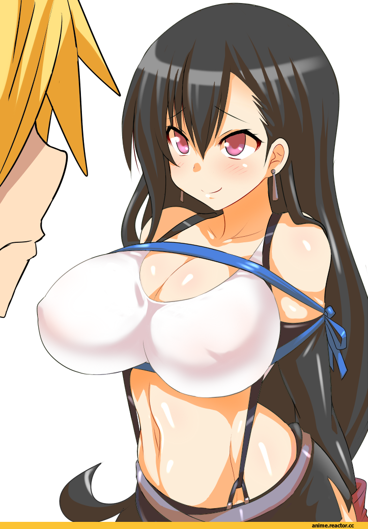 Tifa Lockhart, Cloud Strife, konno tohiro, Final Fantasy, Игры, Danmachi, crossover, Anime Ero Kyonyuu, Anime Ero Oppai, Anime Ero, Anime, Final Fantasy VII