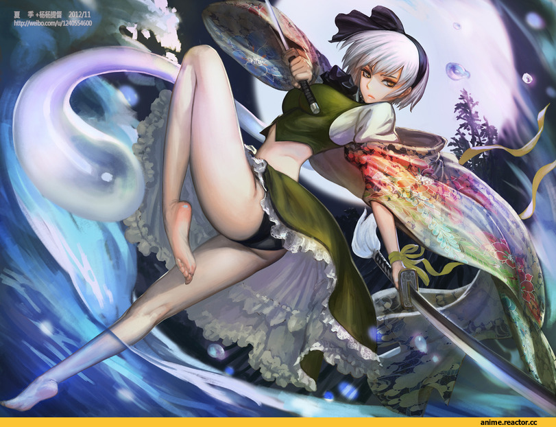 Konpaku Youmu, Touhou Project, Xiaji, Anime Art, Adult pantsu, Anime Ero, Anime