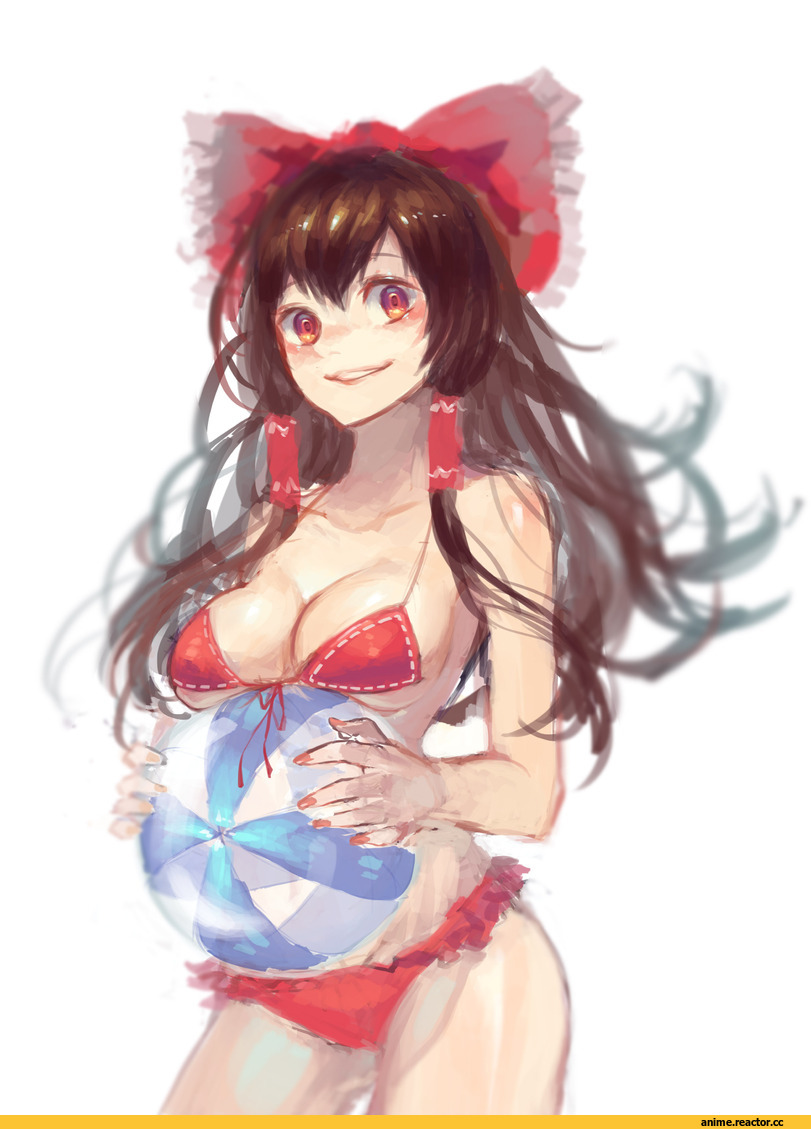 Hakurei Reimu, Touhou Project, Saiichiro, Anime Ero Swim, Anime Ero, Anime Paint, Anime Art, Anime