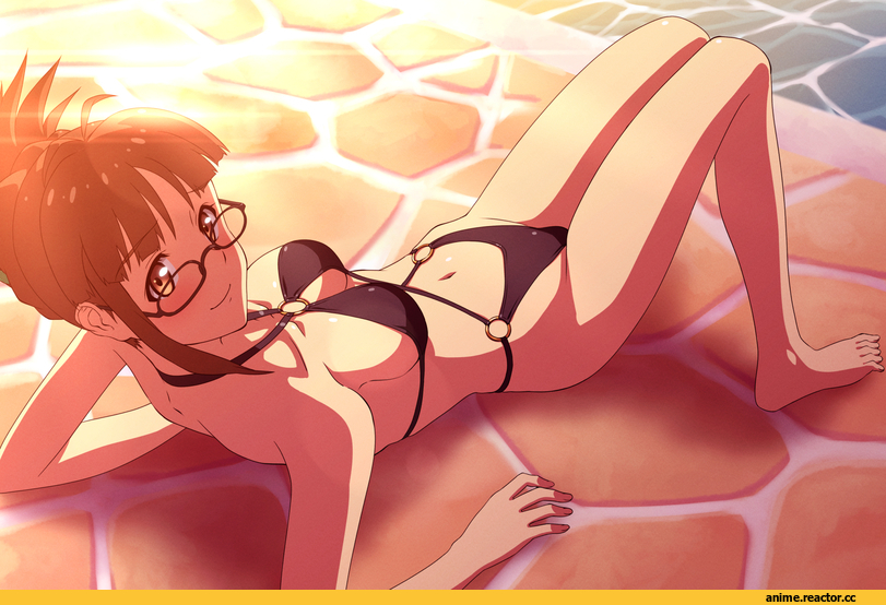 Idolmaster, Akizuki Ritsuko, kaimuu (fahrenheit724), Anime Ero Swim, Anime Ero, Anime Ero Megane, Anime