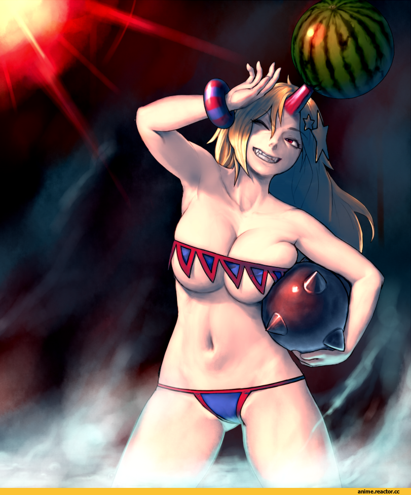 Hoshiguma Yuugi, Touhou Project, gengoroumaru, Anime Ero, Anime