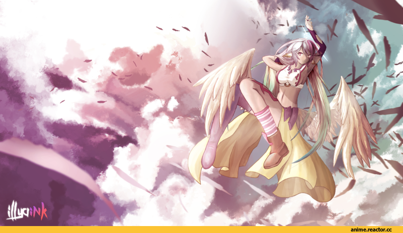 Jibril, No Game No Life, illyaink, Anime
