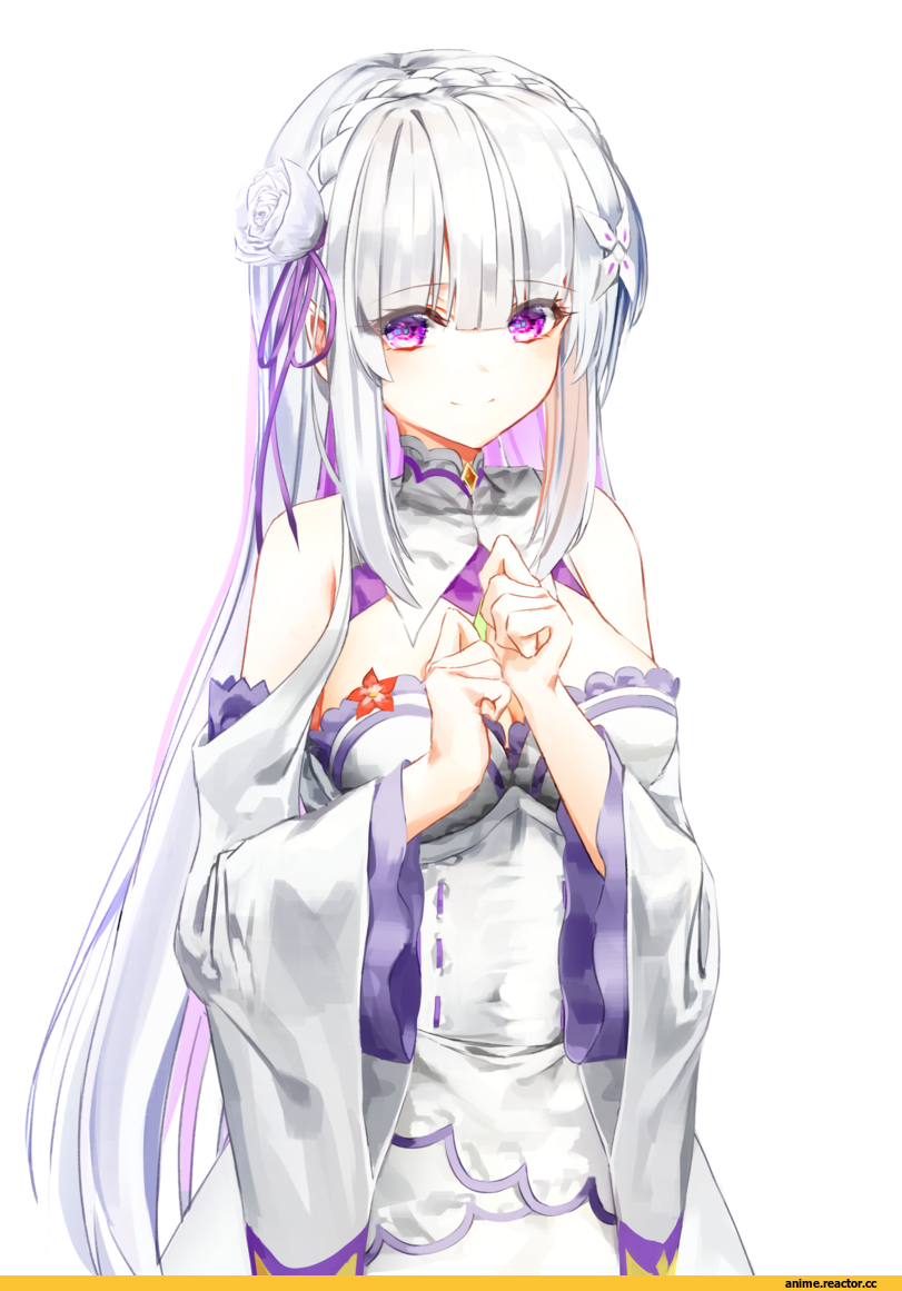 Re Zero Kara Hajimeru Isekai Seikatsu, Emilia (re zero), Natsuki Subaru, poharo, под катом еще одна, Anime