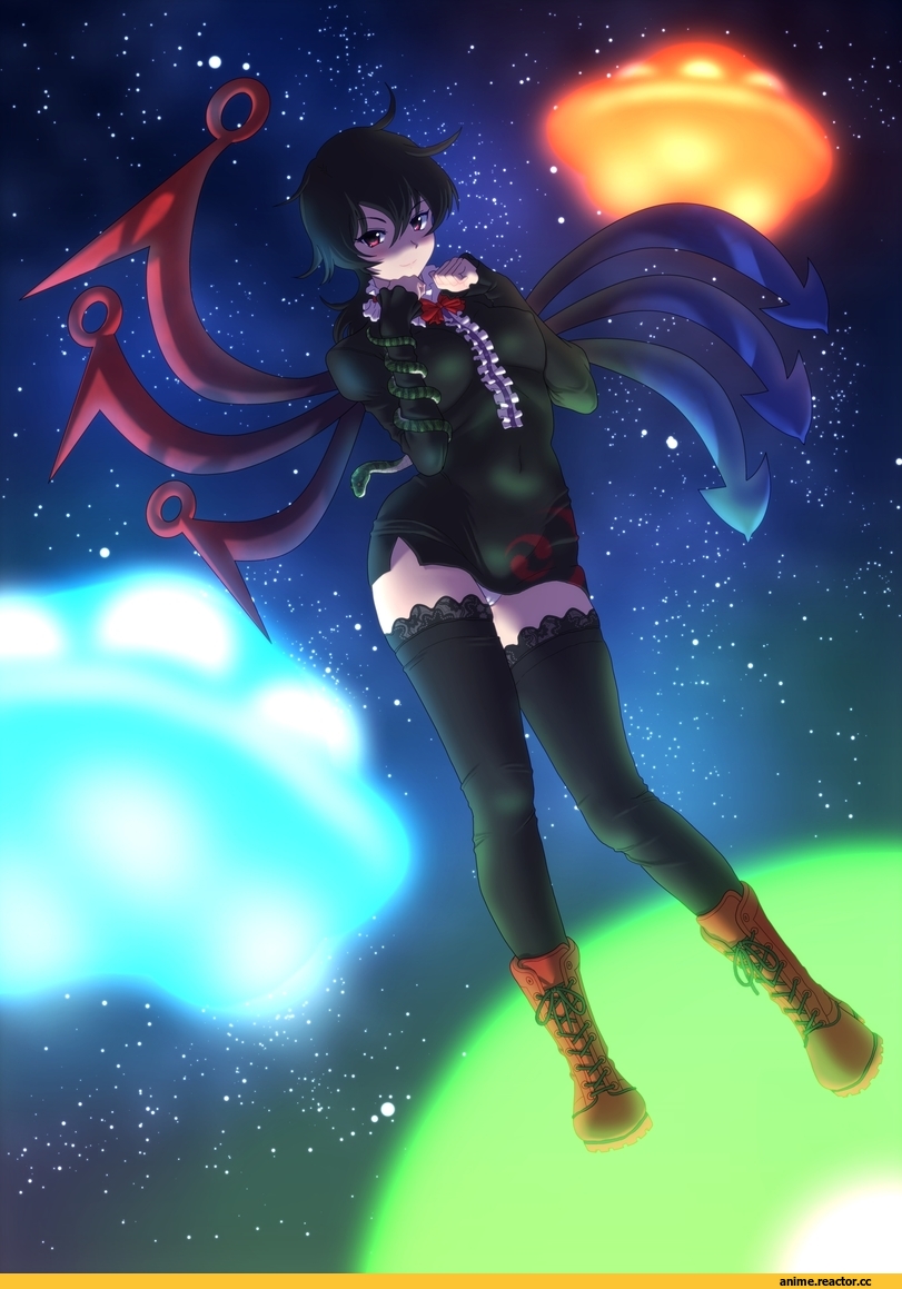 Houjuu Nue, Touhou Project, Anime Art, kezune_(i-_-i), Anime Ero Pantsu, Anime Ero, хайрез, Кликабельно, Kezune (i- -i), Anime