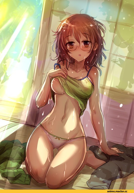 adult, Adult pantsu, Anime Ero, в очках, Anime