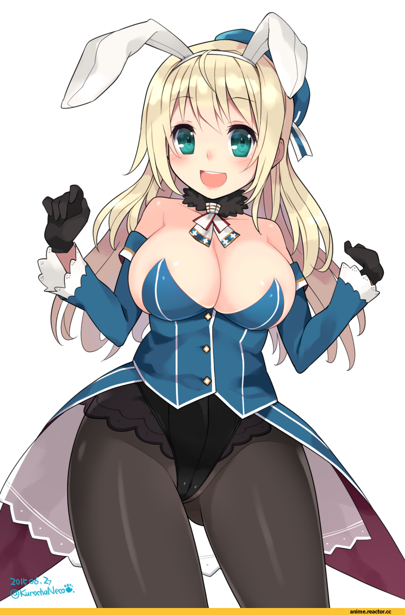 Anime Art, kuro chairo no neko, Kantai Collection, Atago (Kantai Collection), Anime Ero, Animal Ears, Usagimimi, Anime