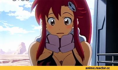 Anime Ero Gifs, Anime Ero, Yoko Littner, Tengen Toppa Gurren Lagann, Anime