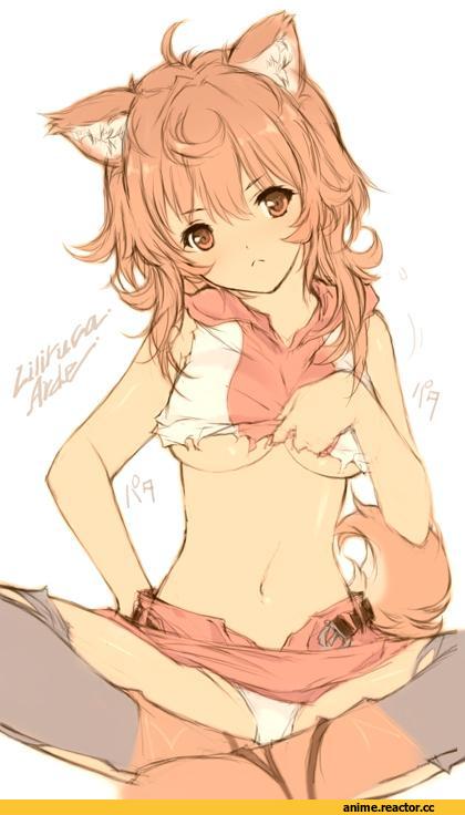 Danmachi, Liliruca Arde, min-naraken, Inumimi, Animal Ears, Adult pantsu, Anime Ero, Anime
