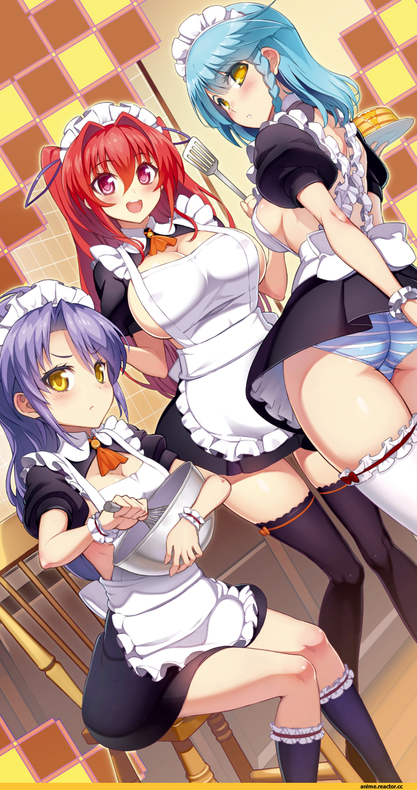Shinmai Maou No Testament, Anime Ero Pantsu, Anime Ero, naruse mio, nonaka kurumi, nonaka yuki, Anime