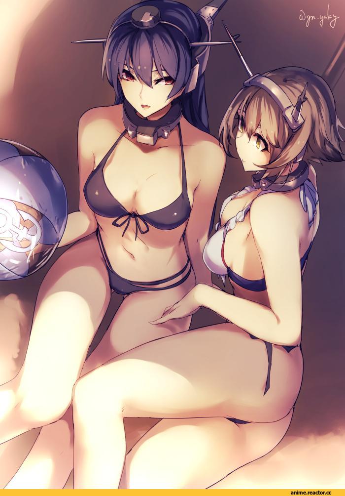 Kyouya (Mukuro238), Anime Art, Nagato (Kantai Collection), Kantai Collection, Mutsu (Kantai Collection), Anime Ero Swim, Anime Ero, Anime