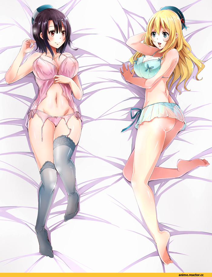Anime Art, momochieri, Kantai Collection, Takao (Kantai Collection), Atago (Kantai Collection), Anime Ero, Adult pantsu, Anime