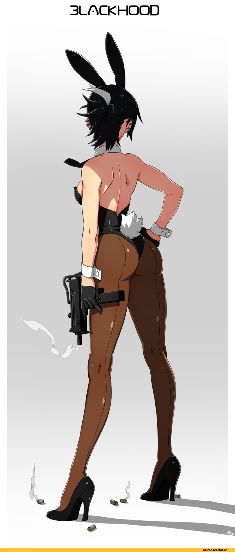 black hood, Kamezaemon, Anime Art, Usagimimi, Animal Ears, Anime Ero Ass, Anime Ero, Опасные Няшки, Anime Няши, Anime