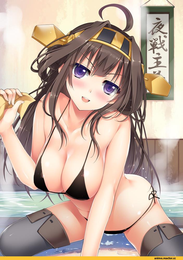 Kongou (Kantai Collection), Kantai Collection, hanahanaken, Anime Adult Wet, Anime Ero Swim, Anime Ero, Anime