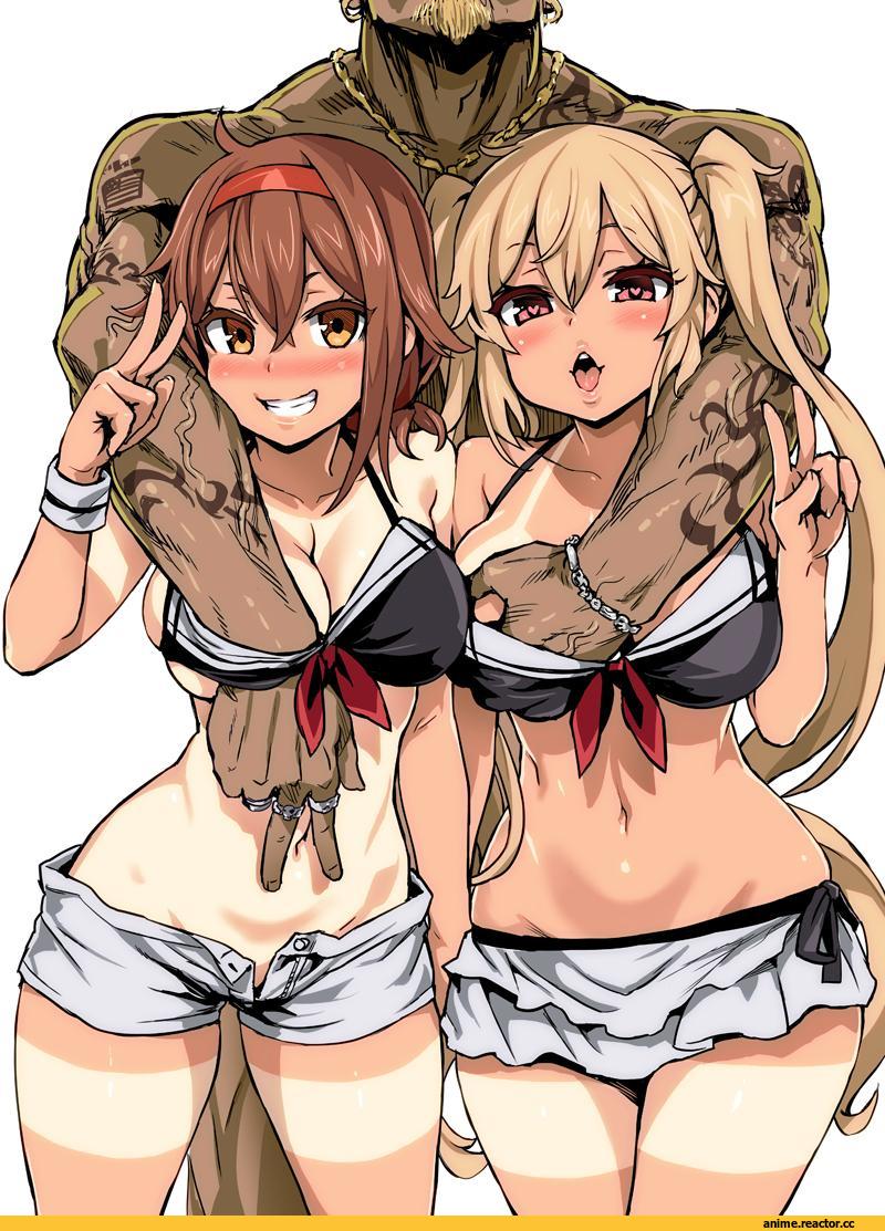 Asanagi, Anime Art, Murasame (Kantai Collection), Kantai Collection, Shiratsuyu (Kantai Collection), Anime Ero BDSM, Anime Ero, Anime