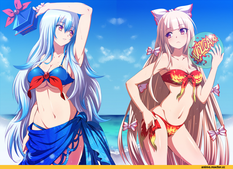 Kamishirasawa Keine, Touhou Project, Fujiwara no Mokou, Anime Ero Swim, Anime Ero, Anime Art, Hijikawa Arashi, Anime