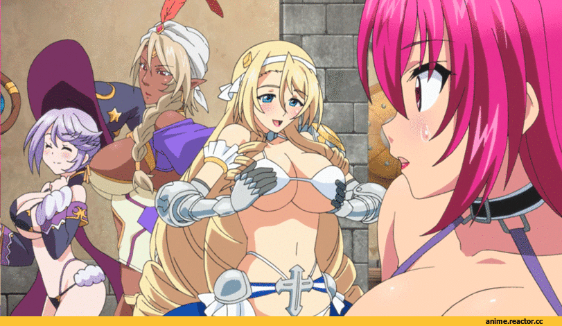 paladin (bikini warriors), mage (bikini warriors), fighter (bikini warriors), Anime Adult gifs, Anime Ero, Anime Ero Swim, bikini warriors, Anime