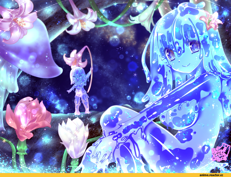 Anime Original, Anime Art, Monster Girl (Anime), Slime Girl (Anime), Anime Ero, Anime