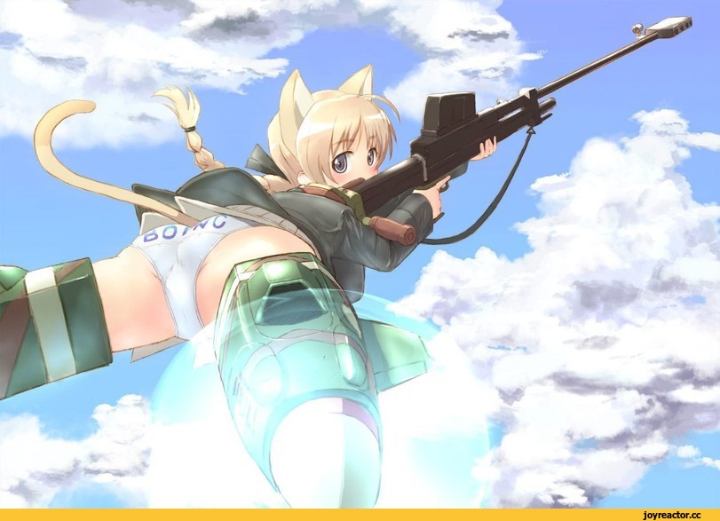 Lynette Bishop, Strike Witches, nekomimi, Animal Ears, Anime Adult pantsu, Anime Ero, Anime Art, Anime