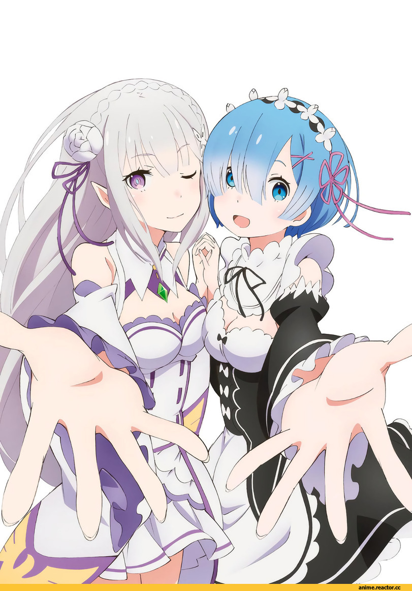 Emilia (re zero), Re Zero Kara Hajimeru Isekai Seikatsu, Rem (re zero), Anime