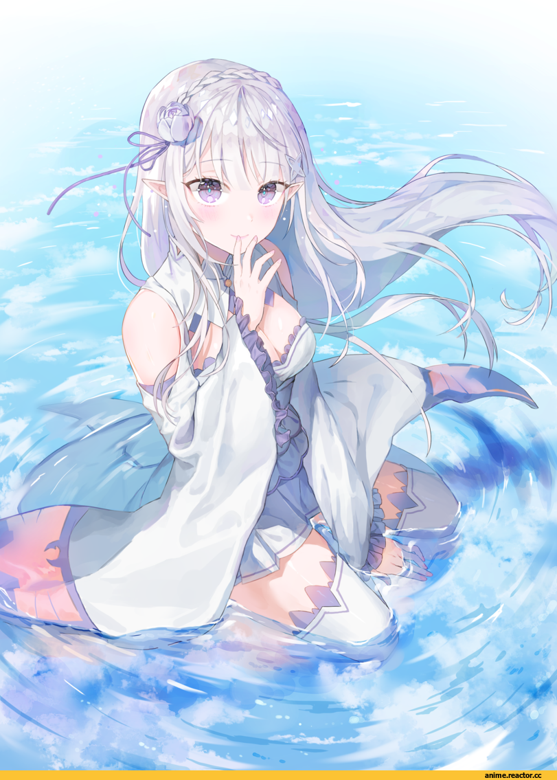 Emilia (re zero), Re Zero Kara Hajimeru Isekai Seikatsu, ppyono, Anime