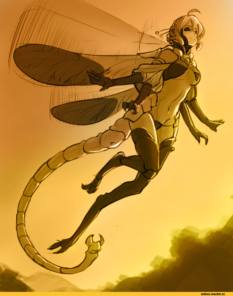 Anime Original, Anime Art, Monster Girl (Anime), Insect Girl, less, Anime Ero, Anime