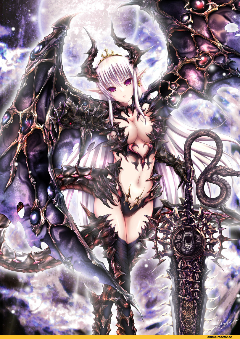 Anime Original, Anime Art, akina, Monster Girl (Anime), Anime Ero, Опасные Няшки, Anime Няши, Anime