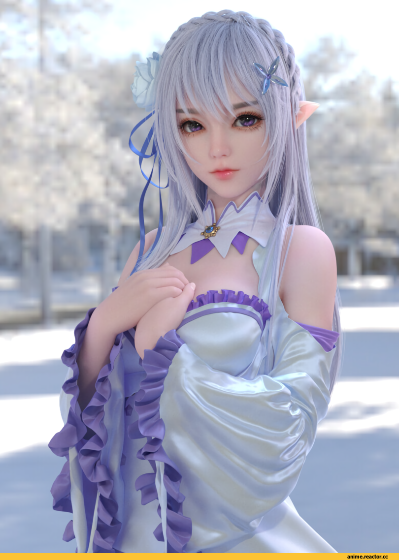 Re Zero Kara Hajimeru Isekai Seikatsu, Emilia (re zero), 3D, Yiihuu workshop, Anime