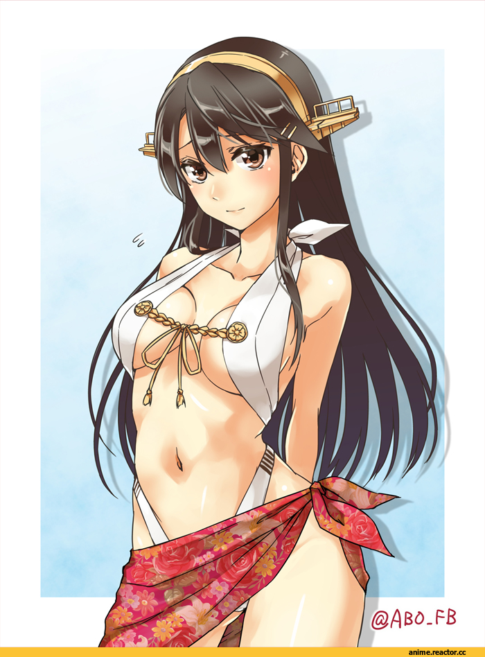 Haruna (Kantai Collection), Kantai Collection, Anime Ero, ABO_FB (Artist), Anime
