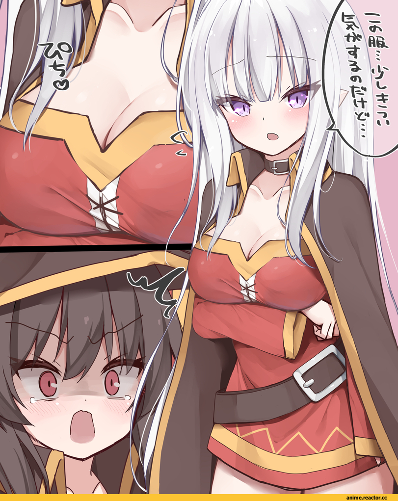 Emilia (re zero), Re Zero Kara Hajimeru Isekai Seikatsu, artist, kamu (geeenius), Megumin, KonoSuba, Anime