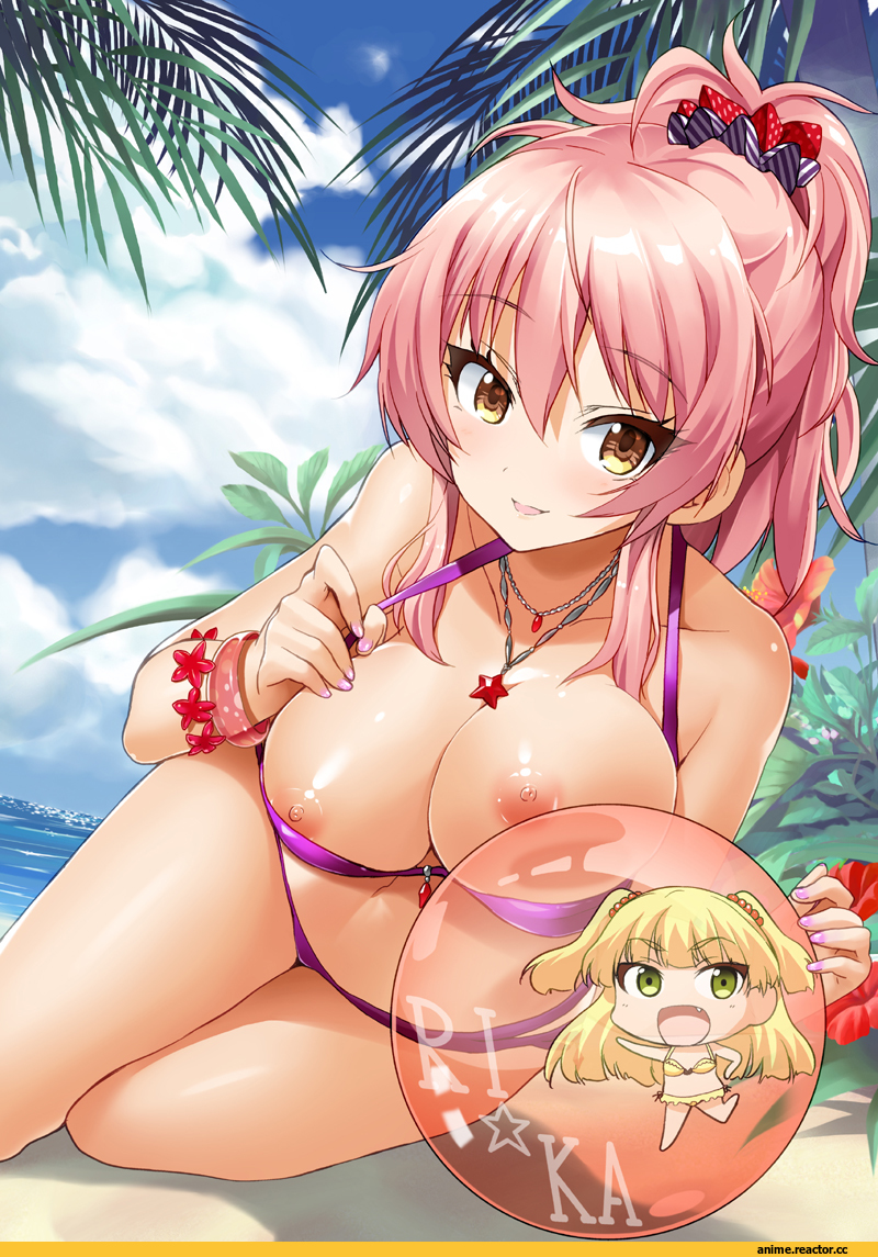 Jougasaki Mika, Idolmaster, Jougasaki Rika, kazuchi, Anime Ero Oppai, Anime Ero, Anime Ero Swim, Anime