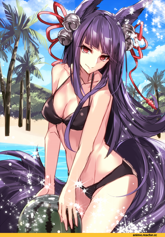 Granblue Fantasy, aosaki yukina, Animal Ears, Anime Ero Swim, Anime Ero, Kitsune, Yuel (Granblue Fantasy), Anime