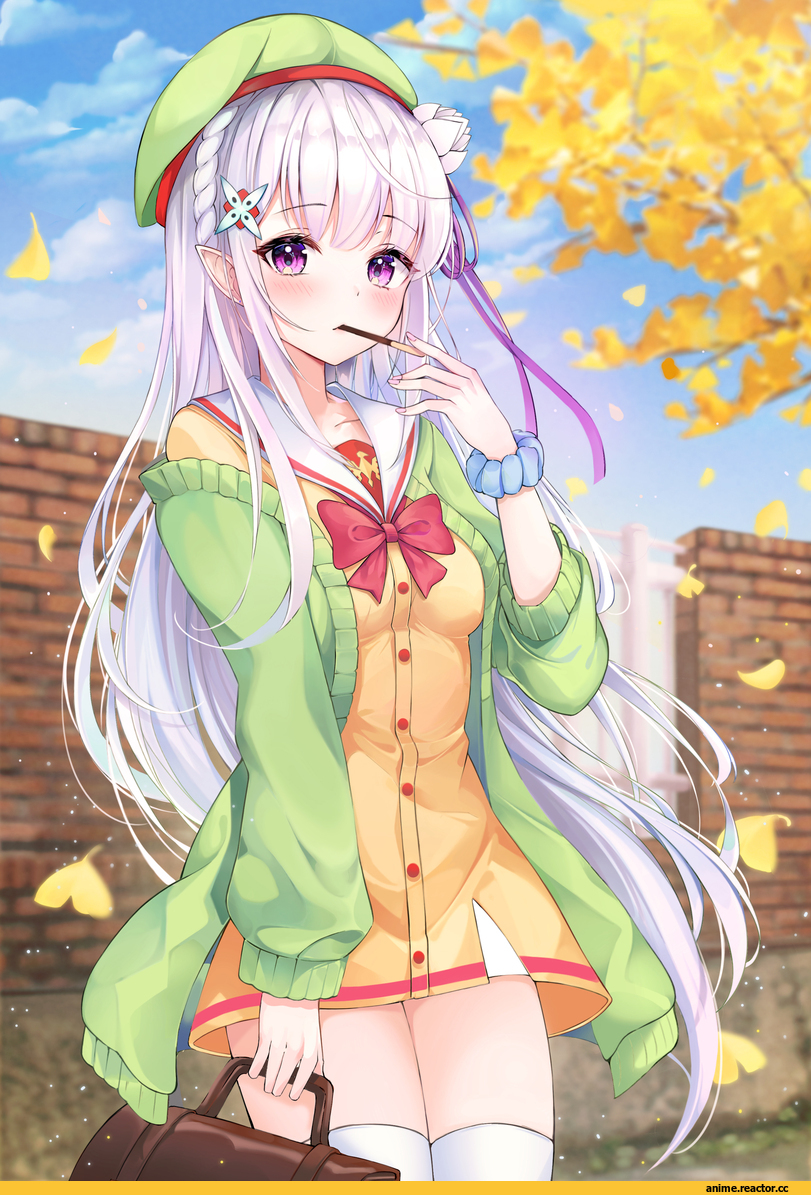 Emilia (re zero), Re Zero Kara Hajimeru Isekai Seikatsu, lebring, Anime