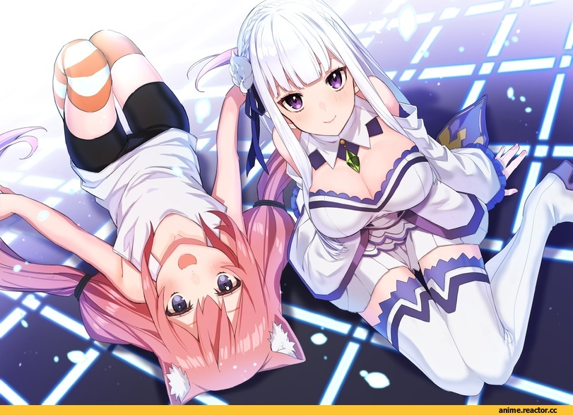 Emilia (re zero), Re Zero Kara Hajimeru Isekai Seikatsu, nekomiya hinata, Animal Ears, Anime