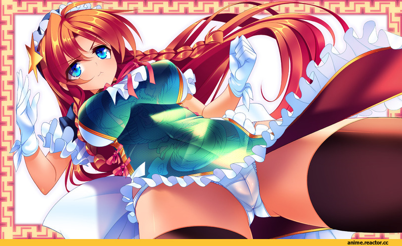 Anime Art, Anime Adult pantsu, Anime Ero, Hong Meiling, Touhou Project, Anime